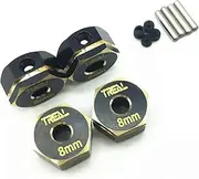 Brass Hex Adapter Wheel hubs(4)(8mm) for Element RC Enduro (Black)