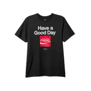 Brixton x Coca-Cola "Good Day" Short Sleeve Tee (Black) Graphic T-Shirt