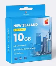 New Zealand Travel Sim Card | Internet Data | Calling and SMS Included (10GB Internet Data)