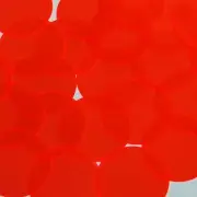 Round Vinyl Shape 1.5" Red Go Go Fluorescent Edge Glow