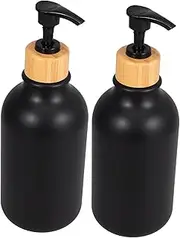 MAGICLULU Lightweight Pet Bamboo Soap Dispenser Lotion Bottle Hand Soap Storage Bottle