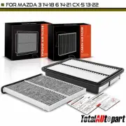 Engine & Activated Carbon Cabin Air Filter for Mazda 3 2014-2018 6 14-21 CX-5 (for: Mazda)