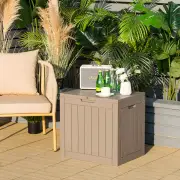 Costway118L Deck Box for Patio Tools-Gray