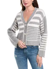 SIMKHAI Adara Wool & Cashmere-Blend Cardigan