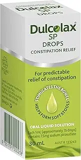 Dulcolax SP Drops - Constipation Relief - 2-way Action to Stimulate Bowels and Soften Stools - Dropper incl., 30ml