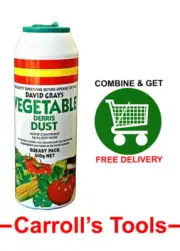 David Grays Vegetable Derris Dust 500g > Sqeasy Pack > Controls Aphid & Caterpil