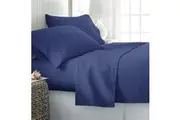 Ramesses 2000TC Bamboo Embossed Sheet Set King-Royal Blue