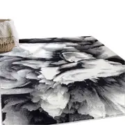 Catzon Modern Rug Fluffy Geometric Washable Non-slip Carpet for Living Room-E1