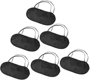ORFOFE 6Pcs Outdoor Sleeping Eye Mask Comfortable Shading Cover for Travel Home Camping Durable Elastic Blindfolds for Better Sleep and Light Blocking