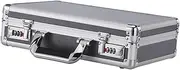 WeiLaiKeQi Aluminum Alloy Hard Case, Lockable Carrying Case Hard Briefcase, Equipment Protection Case for Outdoor, S