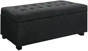 Premium Storage Ottoman - Charcoal