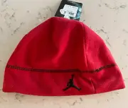 JORDAN JUMPMAN NIKE BOYS YOUTH BEANIE HAT CAP Sizes 8-20 VARSITY RED FLEECE NWT