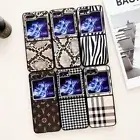 For Samsung Galaxy Z Flip 6 Flip 5 Flip 4 Flip 3 Luxury Retro Shockproof Case