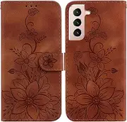 Compatible with Tecno Pop 5 Pro 4G BD4j Flip Kickstand Cover,Compatible with Tecno Pop 5 Pro 4G BD4j Card Slot Wallet Case Brown