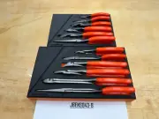 Snap-on Tools USA NEW ORANGE 12pc Essential Pliers / Cutters Foam Sets