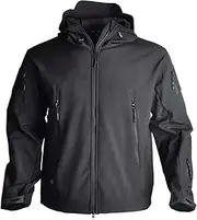 [Aoleaky] Men Combat Fleece Jacket Softshell Coat Jackets Thermal Coats Tops Windbreaks