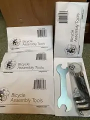 5 New! Raleigh Bicycle Portable Bike 5 Piece Repair Kit Tool Set Allen Wrenches