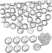 NUOBESTY 50pcs Earring Backs Discreet Ear Stoppers for Comfortable Fit for Womens Earrings Easy Application Replacement TPE Material