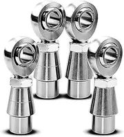 Upgrade 5/8” Heim Joints Rod End Kit, Left and Right Hand Thread 750” Chromoly Heim Joint, Panhard Bar Rod End Kit with Tube Adapters and Jam Nuts, 2 Set
