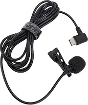 Wireless Lavalier Microphone, Professional Lapel Clip on Mic, USB Type C Lavalier Lapel Microphones, Clip on Lapel Mic for Video Recording, Vlog, Podcast