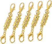 LALAFINA Magnetic Bracelet Clasps 5pcs Necklace Magnetic Clasp Jewelry Connectors DIY Handmade Accessories