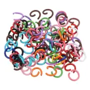 Open Jump Rings 8mm Colorful O-ring Connectors 100Pcs Set Multi Color
