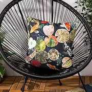 Paoletti Koi Pond Outdoor Polyester Filled Cushion - Twin Pack