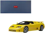 Bugatti EB110 SS Super Sport Giallo Bugatti Yellow with Silver Wheels 1/18 Model