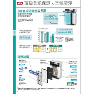 DAIKIN 大金- 保濕型 空氣清淨機 MCK70VSCT-W 廠商直送