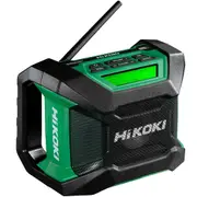 HiKOKI UR18DA (H4Z) 18V Li-Ion Cordless Digital AM/FM Radio with Bluetooth