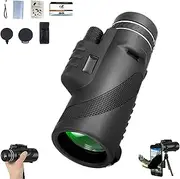 Stscope360 Monocular,Monocular Telescope,Lightweight High Power BAK-4 Prism & FMC Lens Compact Monoculars,Low Night Vision Monocular,HD Monocular Scope for Bird Watching Camping Hiking(Black#a,10*42)