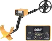 TC-200 Underground Metal Detector IP68 Waterproof Gold Detector Height Adjustable Precise Positioning Pointer High Accuracy(Yellow)