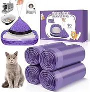 Self Cleaning Cat Litter Box Liners, 80 Count Bag for Automatic Litter Box