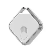 White Silver GPS Locator - Apple Find My Compatible, Key Finder, Item Tracker, A