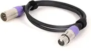 ROBAUN 0.29M-15M Balanced 4-Pin XLR Male to 4-Pin XLR Female Colorful Connectors Extension Cable, Headphone Audio Extension Cable(SL-VT,1 m)