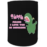 Alcohol Animal Stubby Holder - Rawr Dinosaur - Funny Novelty Birthday Gift Joke Beer Can Bottle Coolie