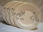 Ciroa hirondelle Fine China 10.75 Dinner Plates Bird Tree Ink Line Drawing New