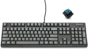 Filco Majestouch + SGK Cherry MX Blue Axis, Full Size, English Layout, 104 Keys, PBT 2 Color Molded Sky Gray Key Cap, N Key Rollover, Function Key Function, Black