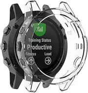 [ISOUDE] Protection Case For Garmin Fenix 7 7X 6 6S 6X Pro Smart Watch Protector Frame Soft Crystal Clear TPU Case Cover For 5 5S 5X Plus