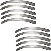 MARGUERASW Pack of 10 Handles for Kitchen Cabinets, 160 mm Hole Spacing, Kitchen Handles, Brushed Stainless Steel, Drawer Handles, Door Handles, Kitchen