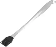 OUKENS 17.7 in Multipurpose Stainless Steel & Silicone Long Handle Basting Brush, Soft Silicone Bristles, Heat Insulated Anti Scalding Handle, Silver, Perfect for BBQ, Kitchen, Baking & Marinade