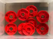 LEGO Parts - Red Plate Round 2 x 2 w Axle Hole - No 4032 - QTY 10