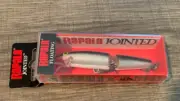 RAPALA JOINTED J09 S , SILVER,, 3-1/2", 1/4oz.FLOATING, BALSA LURE #129