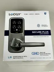 Lockly PGD628F Secure Plus Smart Lever Lock Bluetooth Fingerprint Nickel Sealed!