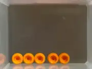 LEGO Parts - Orange Plate Round 1 x 1 - No 4073 - QTY 5