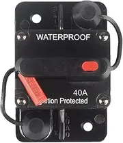 OUHL 40 Amp Circuit Breaker Manual Reset 30-250A for Car Truck Rv ATV Marine Trolling Motors Boat Vehicles,12V-48V DC (40A)