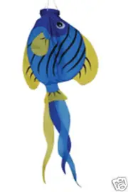 Stripped Angel Fish 36" Windsock Character..15... PR 77724