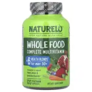 2 X NATURELO, Whole Food Multivitamin for Men 50+, 120 Vegetarian Capsules