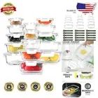 Airtight 30-Piece Borosilicate Glass Containers Set - Microwave, Freezer Safe