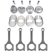 4Pcs Connecting Rod & Piston & Rings Kit For Hyundai Accent Kia Rio 1.6L 2012-17 (for: Hyundai)
